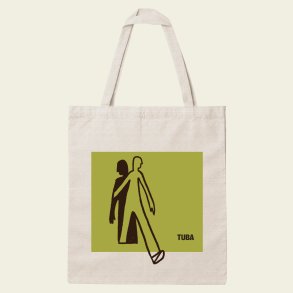 Mulepose - TUBA illustration m�rkegr�n